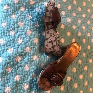 GUC coach signature wedges